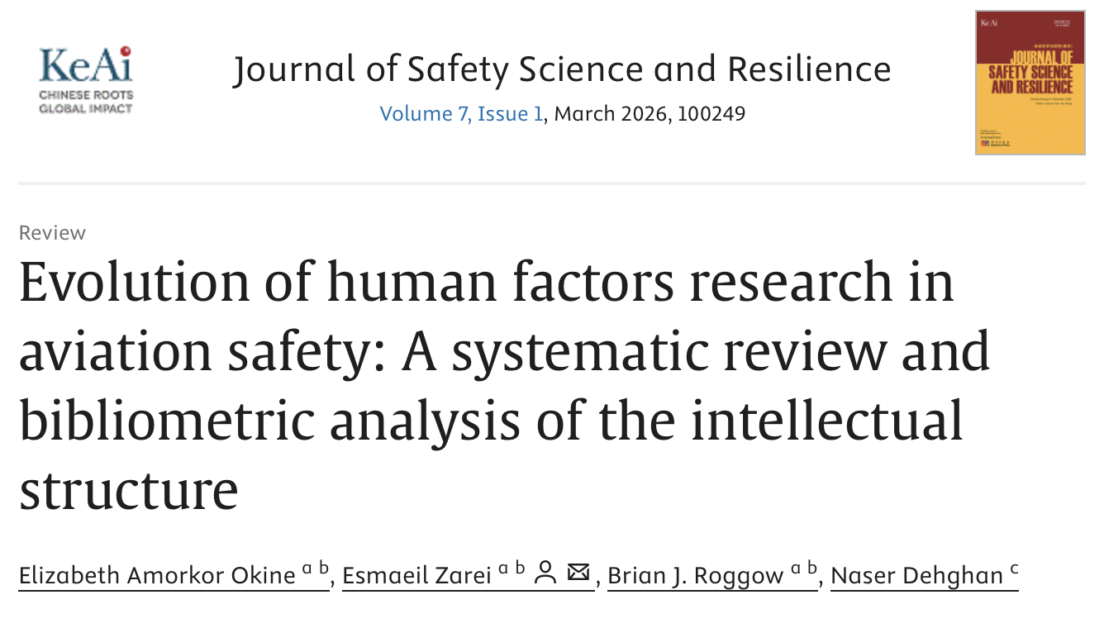 Evolution of human factors research in aviation safety: A systematic review and bibliometric analysis of the intellectual structure